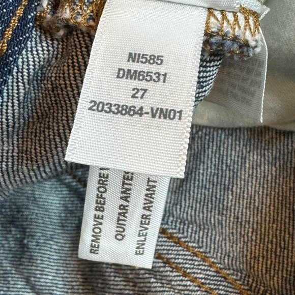 Madewell The Perfect Vintage Straight Jean Seamed Version N1585 size 27 - Picture 10 of 15